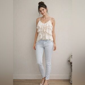 Ag Adriano Goldschmied The Stilt Cigarette Jeans Light Blue Wash Size 26 R USA